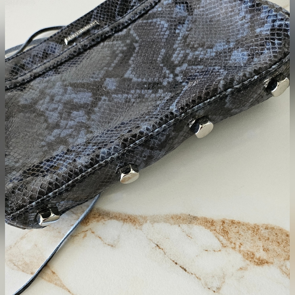 Rebecca Minkoff Sunday Blue Snake Mini Bag Leather - Picture 7 of 16